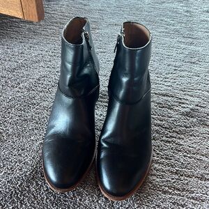 Madewell Black Leather Booties